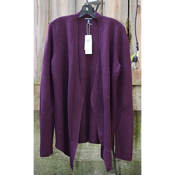 New w/Tags Eileen Fisher "Angle Cardigan in Tencel Silk Interlock" Raisonette M - Picture 3 of 10